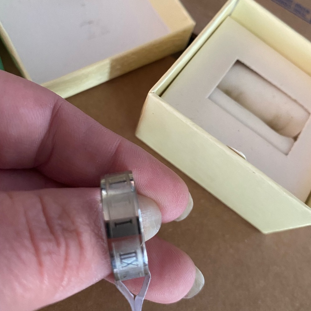 Roman numeral ring stainless steel